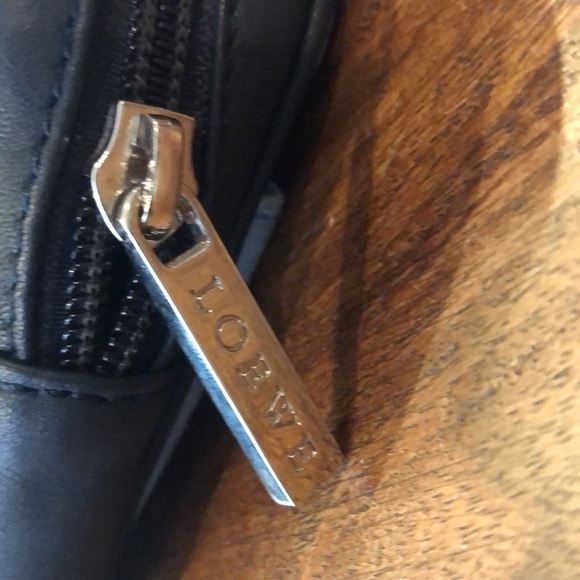 Loewe Madrid Vintage Leather Anagram Crossbody Blue - Picture 4 of 10